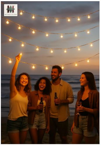 White Ball Decorative String Lights 3M,30LED,Battery Operated