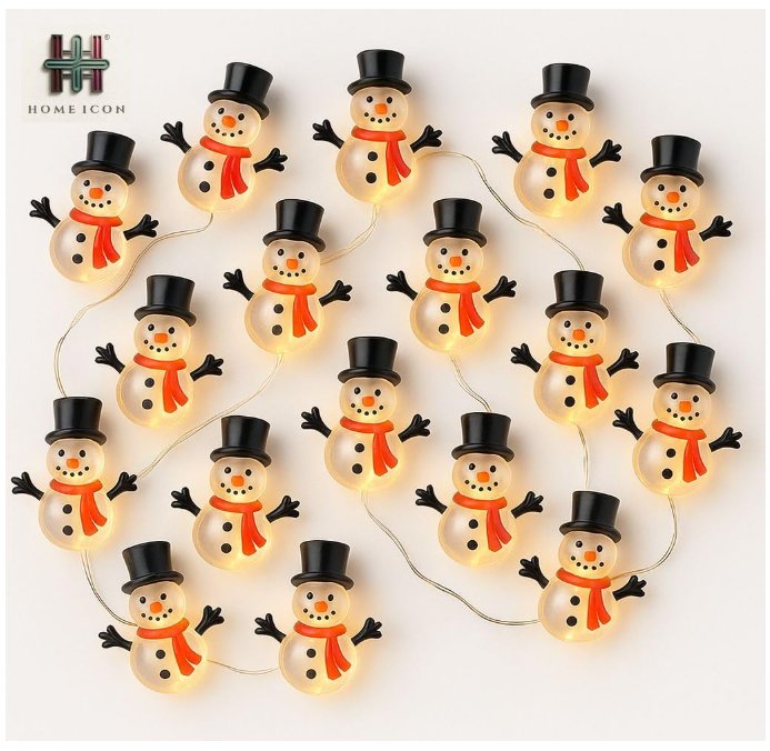 Glowing HOMEICON snowman decorative string lights